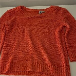 Only Vibrant Orange Knit Sweater